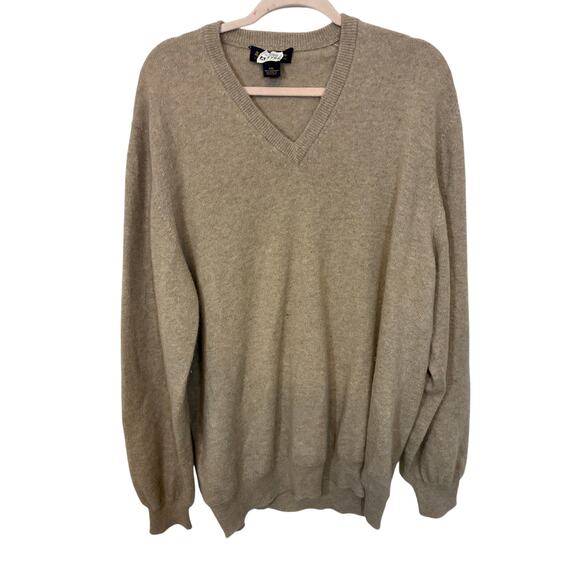 Brooks Brothers 3-Ply Cashmere V-Neck Sweater Men's Preppy Event Business XXL - Picture 4 of 7